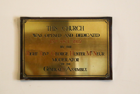 1020 IMG_6980 Plaque for church opening and dedication 1927.jpg
