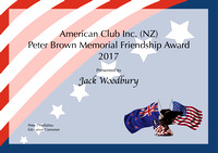 Award certificate WOODBURY